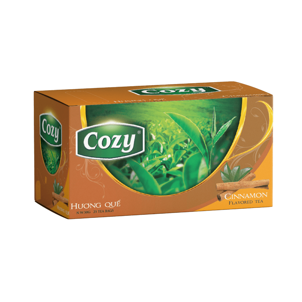 Cinnamon flavored tea bag