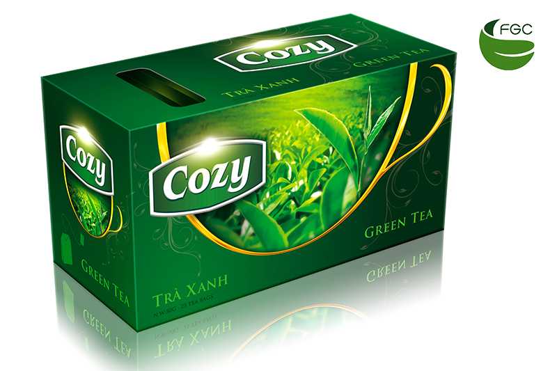 Cozy Green tea bag
