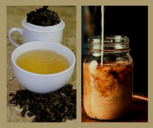 Milk Oolong tea and Oolong milk tea are distinguished in tastes, flavors, and ingredients