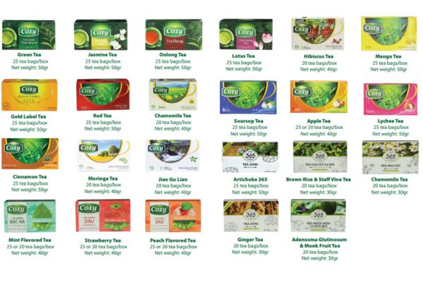 FGC’s tea bag diverse flavors