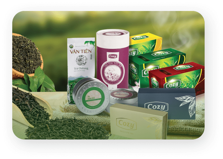 various types of tea packaging
