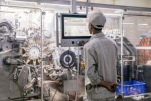 Tea bag machine line