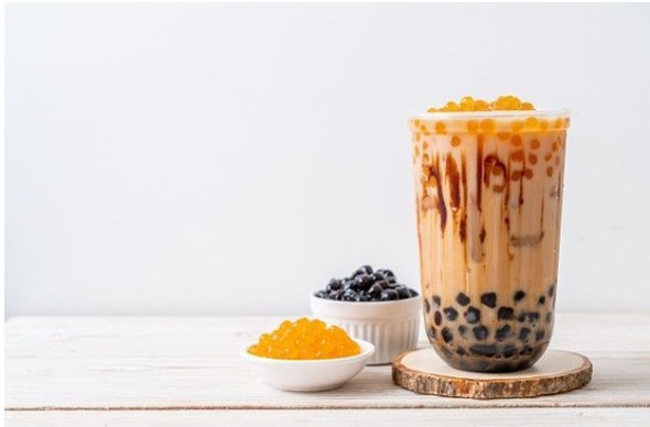 Milk tea with pearls
