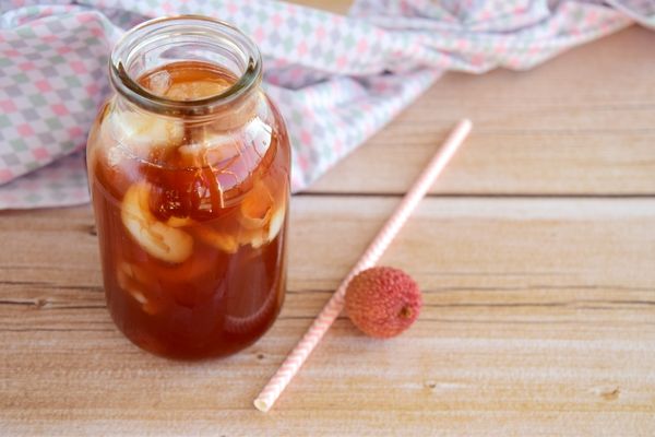 black lychee tea