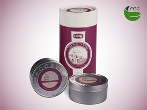 Cozy Lotus Tea in Tin can and Paper Canister