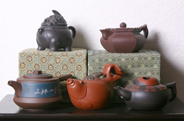 Some designs of Tu Sa teapots