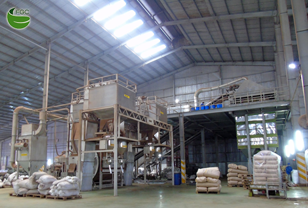 Tea blending and packing systems at FGC’s factory