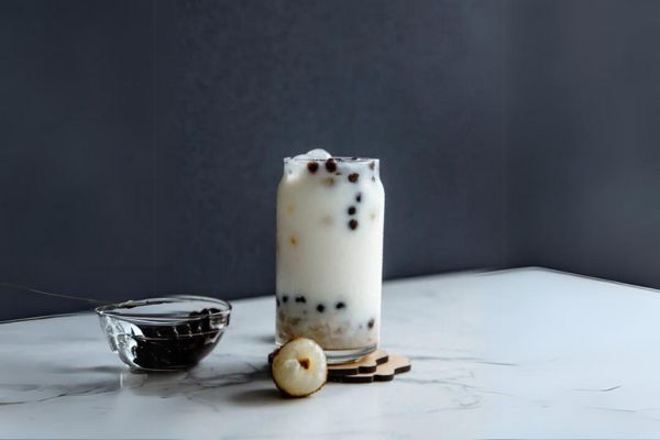 How to make lychee boba tea