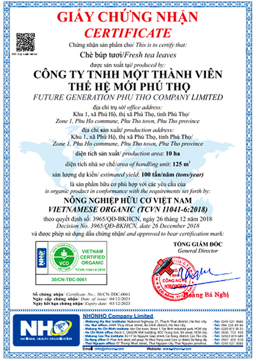 certified organic of FGC