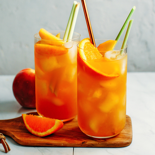 peach orange tea