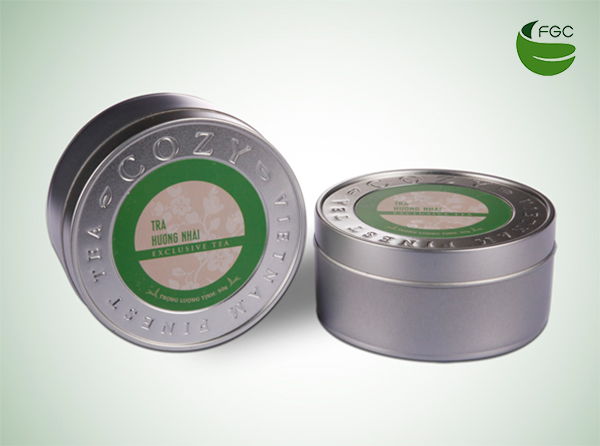  Cozy tin box for Vietnam Green tea