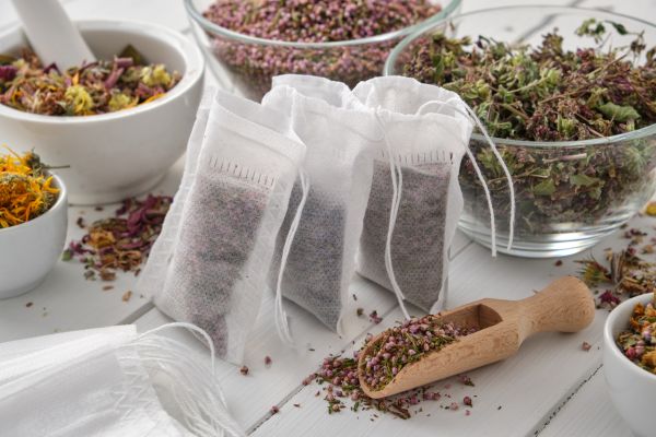 tea bags are made of which materials