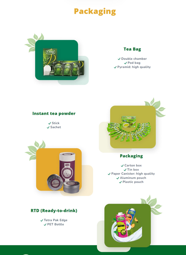 FGC’s packaging standards for tea products