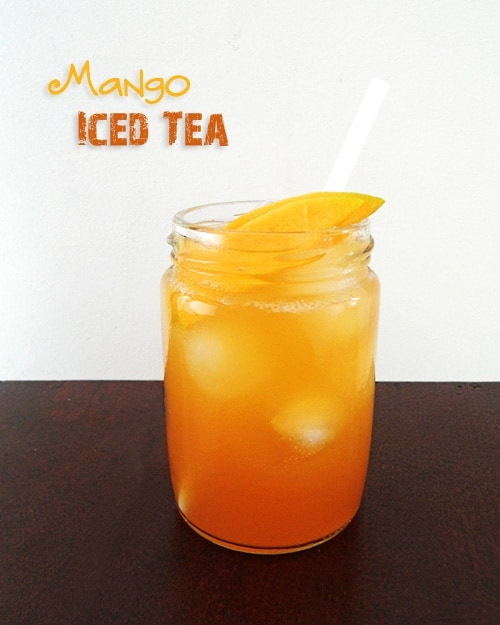 Vietnames mango iced tea