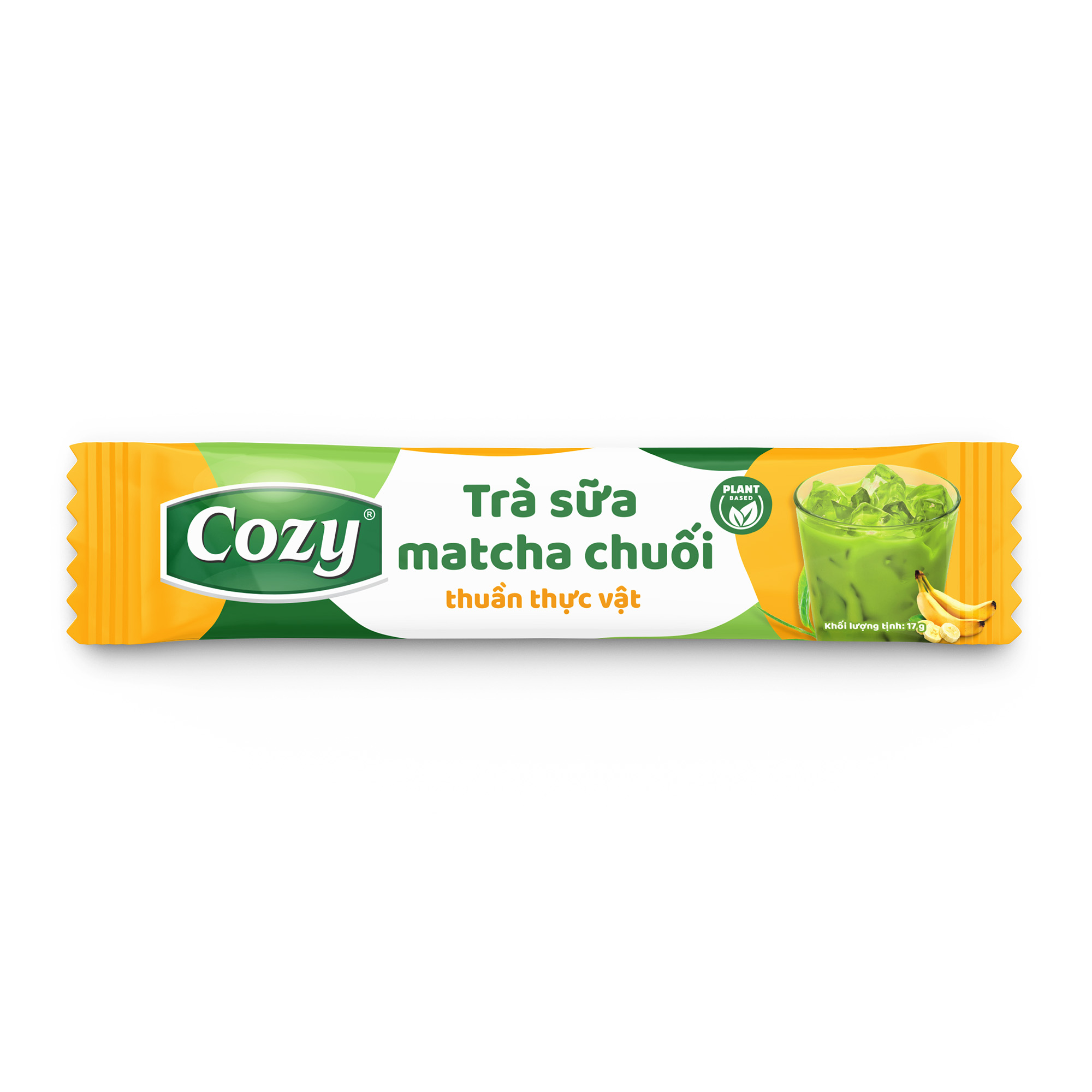 banana matcha milk tea stick