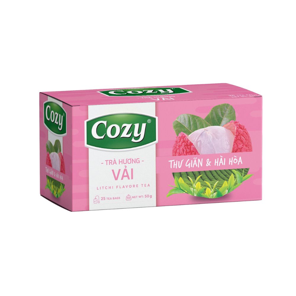 Lychee flavored tea bag