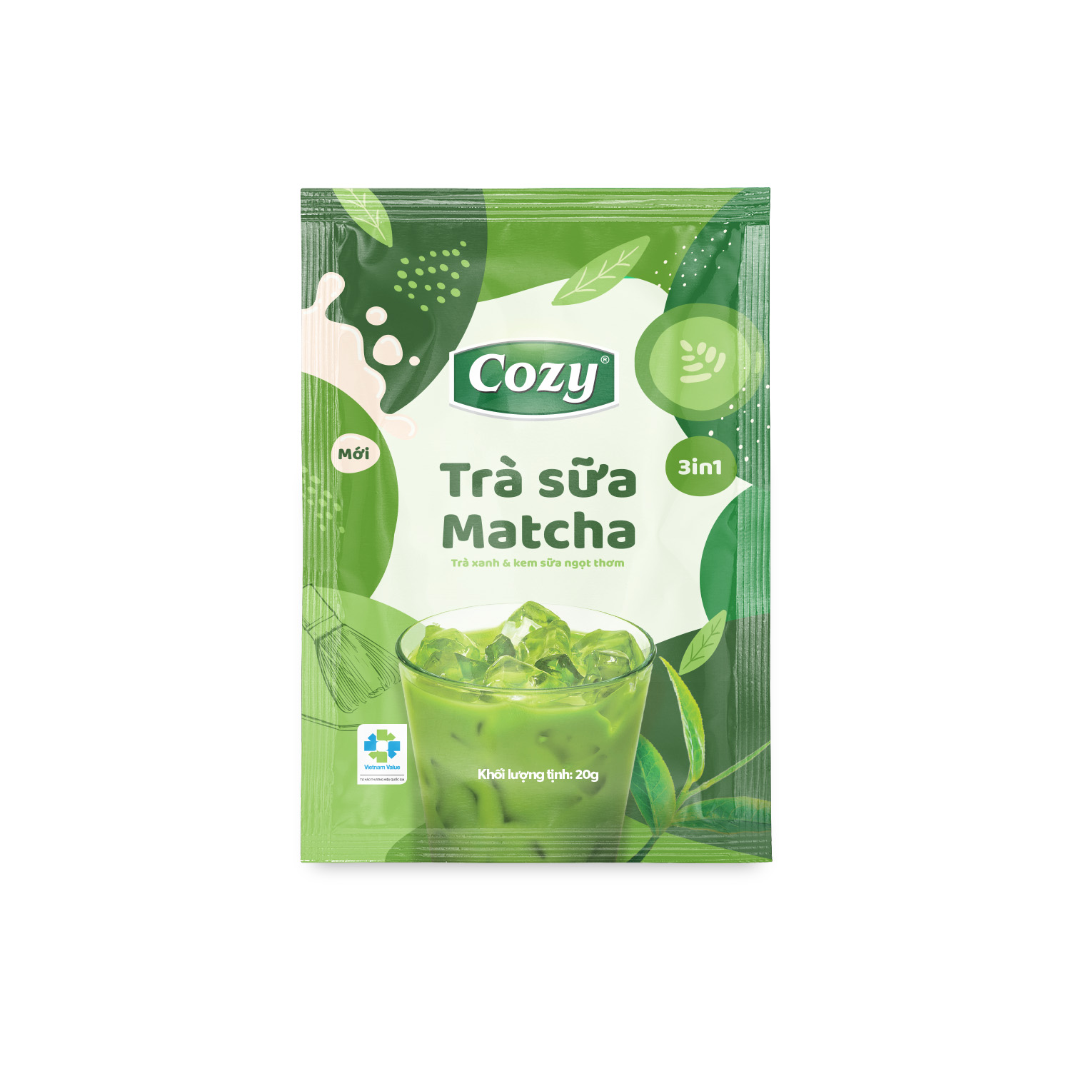 matcha milk tea sachet