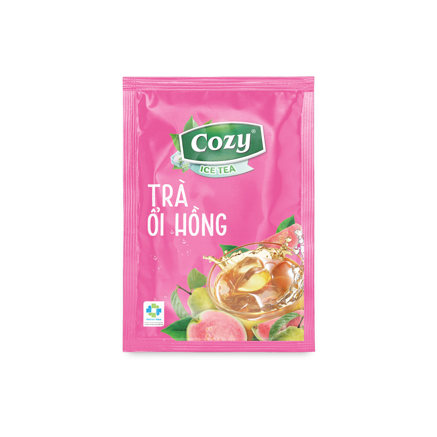 pink guava ice tea sachet