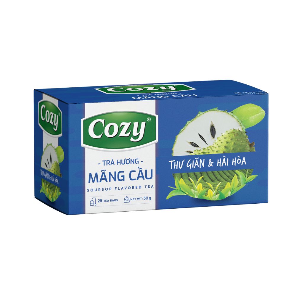 Soursop flavored tea bag