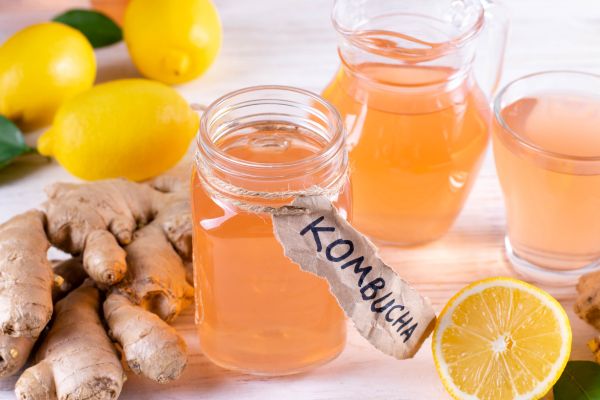 Kombucha is a typical example of fermented drinks