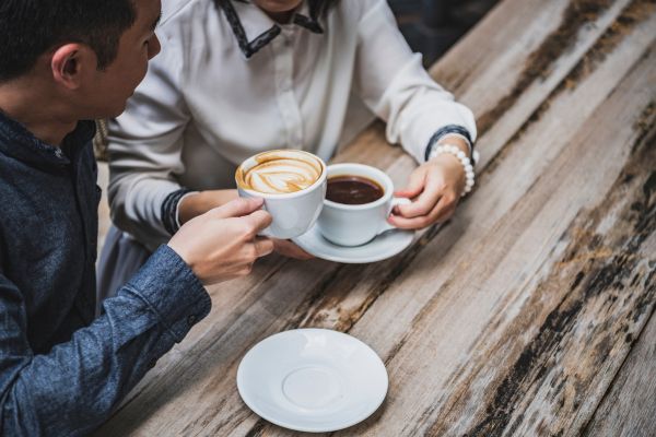 Drinking coffee in daily life