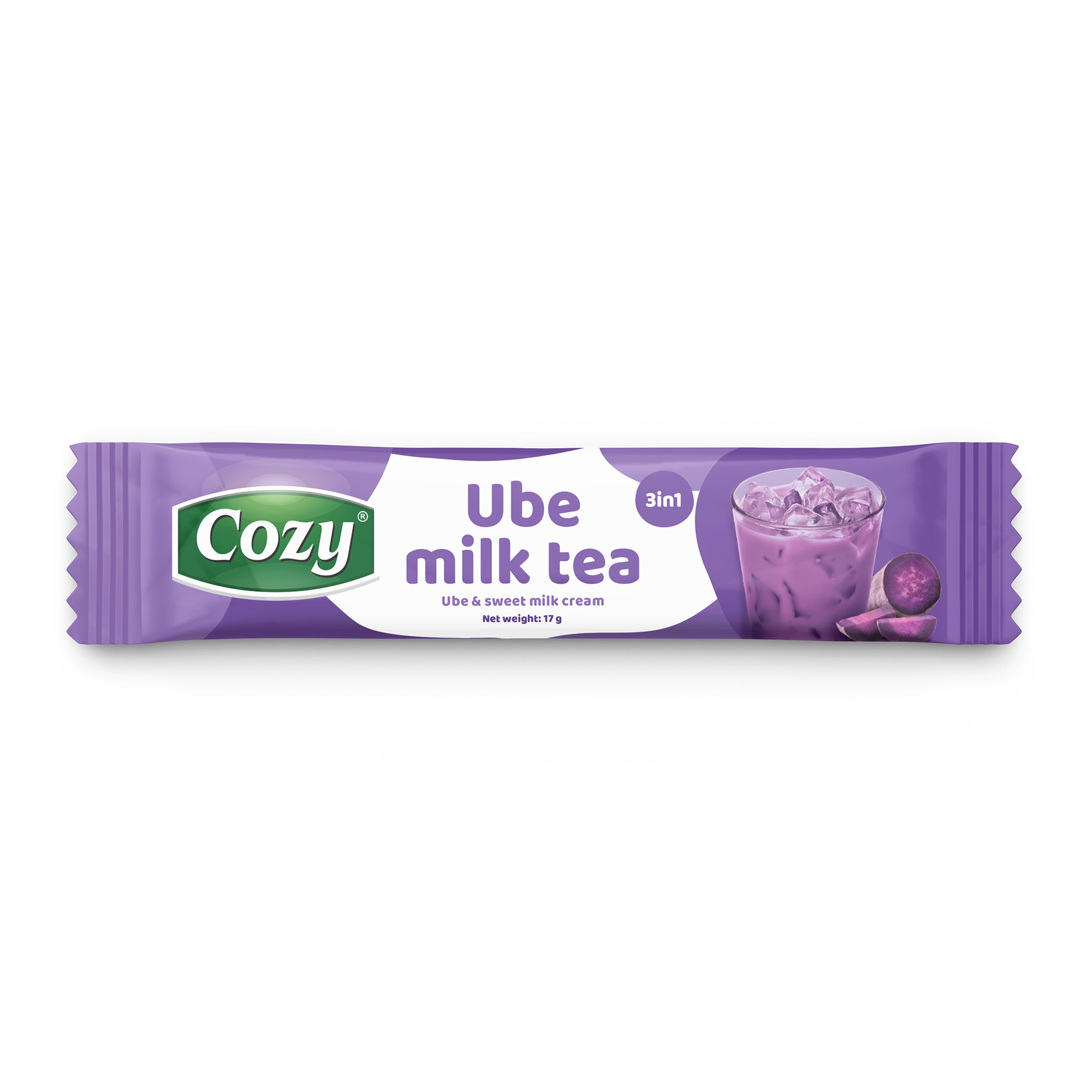 ube milk tea stick